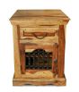 Jali Sheesham - Cabinet with Drawer - Light- Last One Remaining