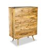 Light Vintage Mango Large Chest of Drawers