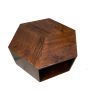 Ex Display Geo Mango Hexagon Coffee Table - One Available
