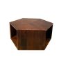 Ex Display Geo Mango Hexagon Coffee Table - One Available