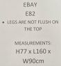 Light Dakota 160cm Dining Table