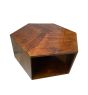Ex Display Geo Mango Hexagon Coffee Table - One Available