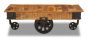 Industrial Iron Wheel Coffee Table
