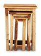 Jali Sheesham Tall Nest of Tables - Light