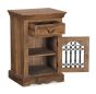 Jali Natural Cabinet With Drawer