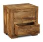 Light Mango Wood 2 Drawer Small Chest