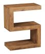 Cube Natural S Shaped Side Table