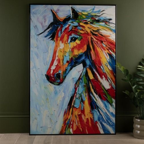 Abstract Horse Wall Art 