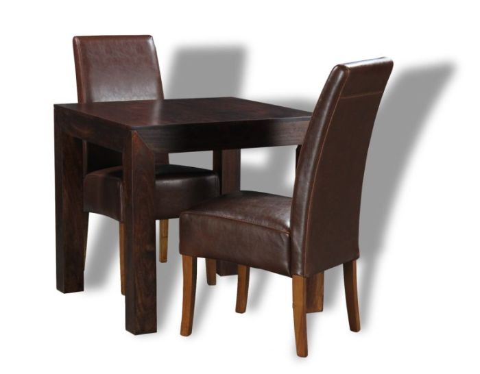 Mango Wood 80cm Dining Table and 2 Madrid Chairs