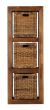 Cube Honey 3 Hole Storage Unit with Rattan Baskets
