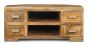 Light Mango Wood Corner TV Unit