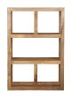 Light Mango Wood Open Bookcase