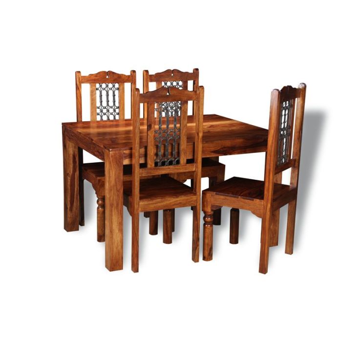 Wooden chair shop table set