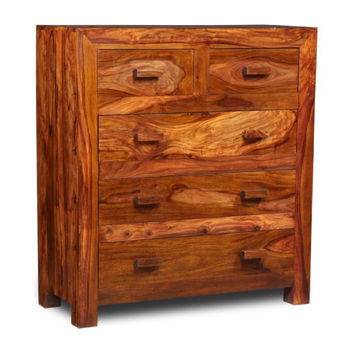 3-Drawer Solid Sheesham wood Chest