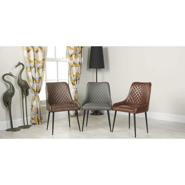 Faux leather dining chairs shop set of 4