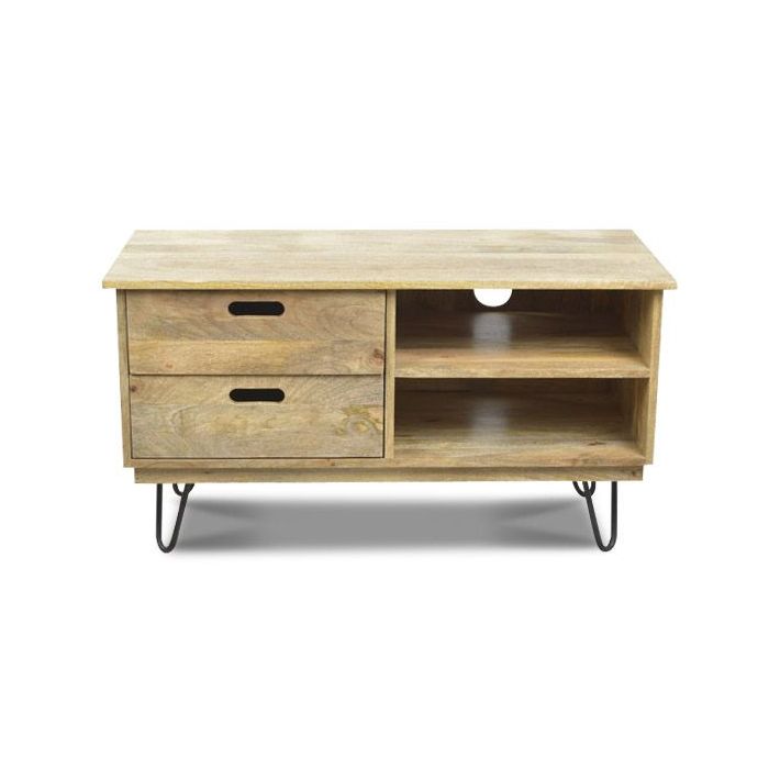 Small Light Vintage TV Unit In Stock