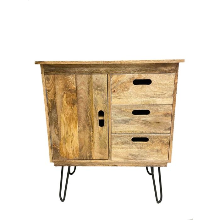 Light 75cm Small Vintage Sideboard In Stock