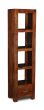Cube Sheesham - Slim Jim Bookcase - In Stock-Honey