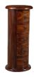 Jali Sheesham - 32cm 5 Drawer Slim Drum - Honey - In Stock