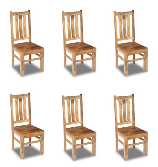 Set of 6 Light Dakota Dining Chairs
