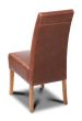 Antique Brown Leather Madrid Dining Chair