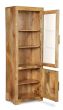 Light Mango Wood Display Cabinet