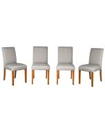 Set of 4 Milan Fabric Chairs