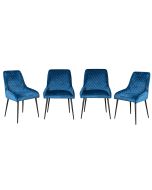 Set of 4 Henley Velvet Chairs