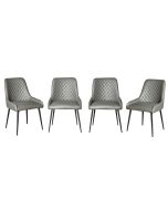 Set of 4 Henley Faux Leather Chairs