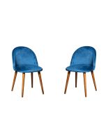 Set of 2 Zena Velvet Chairs