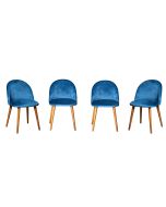 Set of 4 Zena Velvet Chairs