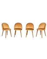 Set of 4 Zena Velvet Chairs