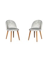 Set of 2 Zena Velvet Chairs