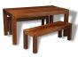 Dakota 160cm Dining Table & 2 Dakota Benches