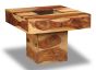 Jali Sheesham Light 60cm Pebble Coffee Table - Last one Remaining