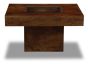 Mango Wood Small Glass Topped Coffee Table