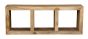 Light Mango Wood Triple Bookshelf