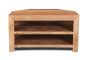 Light Mango Wood Corner TV Stand