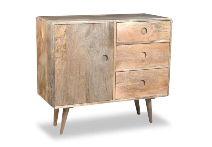 Ex-Display Light Vintage Mango 85cm Sideboard - In Stock