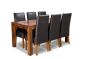 Dakota 180cm Dining Table & 6 Madrid Chairs : Madrid - Brown