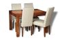 Small Cube Dining Table & 4 Barcelona Chairs