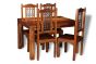 Small Cube Dining Table & 4 Jali Dining Chairs