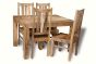 Light Dakota 120cm Dining Table & 4 Dakota Chairs