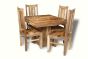 Light Dakota 90cm Cube Dining Table & 4 Dakota Chairs