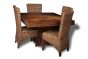 Dakota Cube Dining Table & 4 Rattan Chairs : Rollback