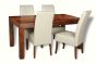 Dakota 160cm Dining Table & 4 Madrid Chairs (3 Colours) - Due 4th April