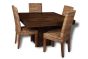 Mango Wood 120cm Dining Table & 4 Havana Chairs