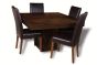 Mango 120cm Cube Dining Table & 4 Barcelona Chairs