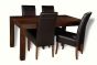 Mango Wood 160cm Dining Table & 4 Madrid Chairs (3 Colours) - Last One Remaining