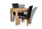 Light Dakota 80cm Dining Table & 2 Barcelona Chairs